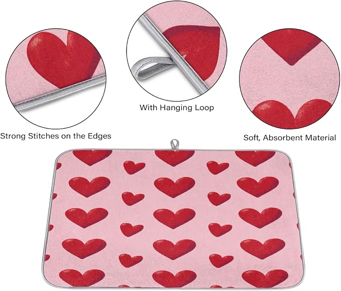 Pink Red Hearts