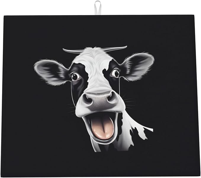 Black White Funny Cow