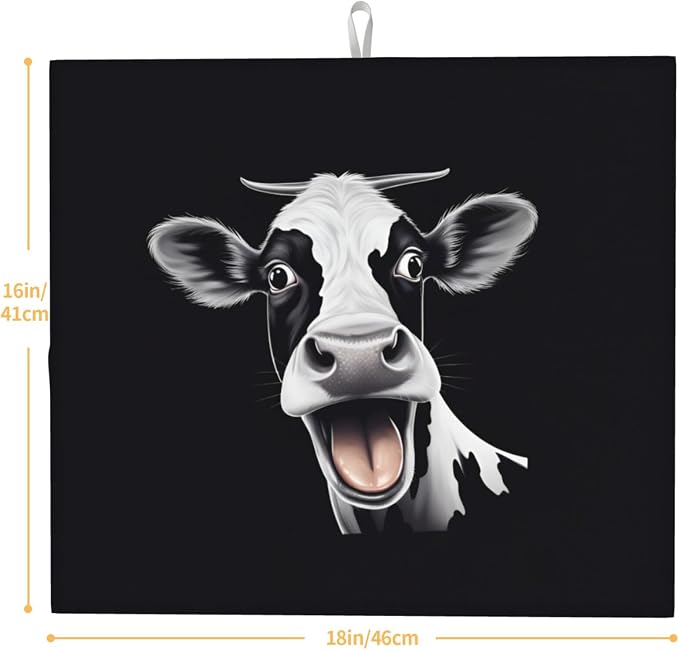 Black White Funny Cow