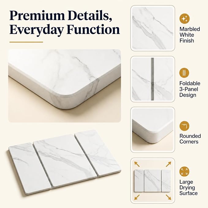 3 Folded Marbeled White