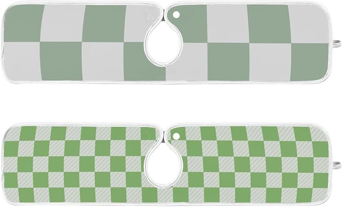 Checkered Green and White