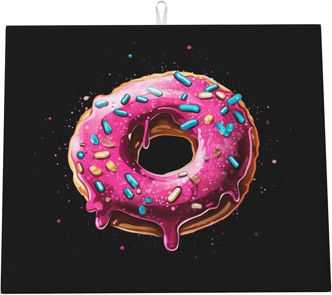 Pink Cartoon Donut
