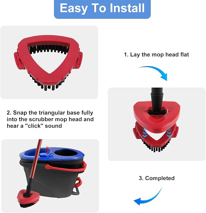 Blue-5mop Head and 2 Scrubber
