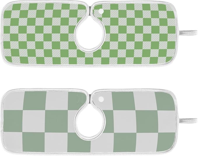 Checkered Green and White
