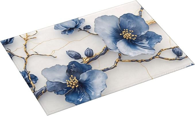 Blue Floral Branch