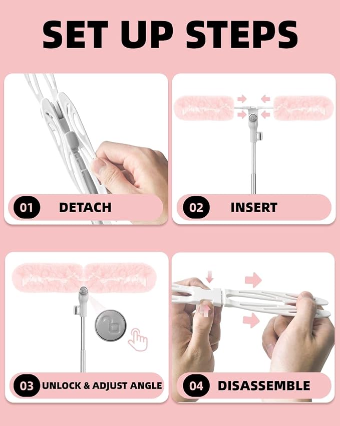 50 Pink Refills + Extended Handle
