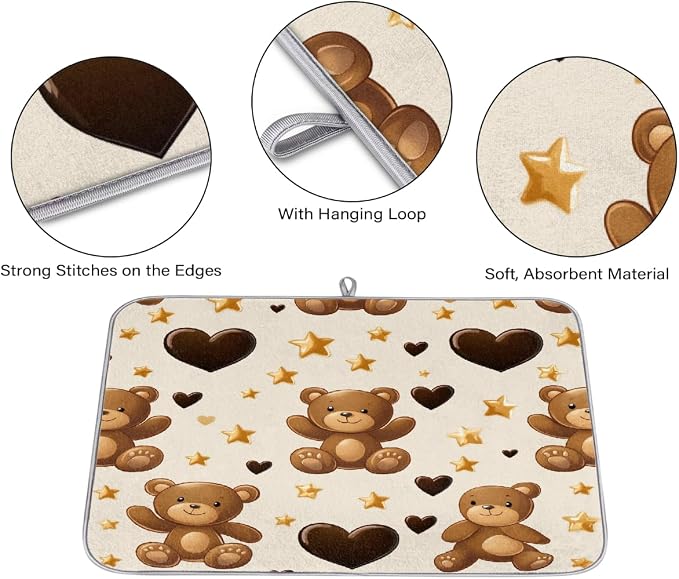 Bear Hearts And Stars