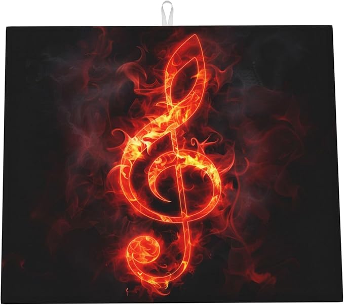 Flaming Music Note