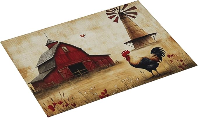 Farm Barn Windmill Rooster