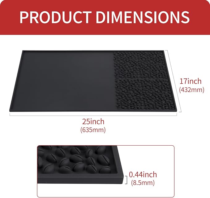 Black with a flat surface and beans
