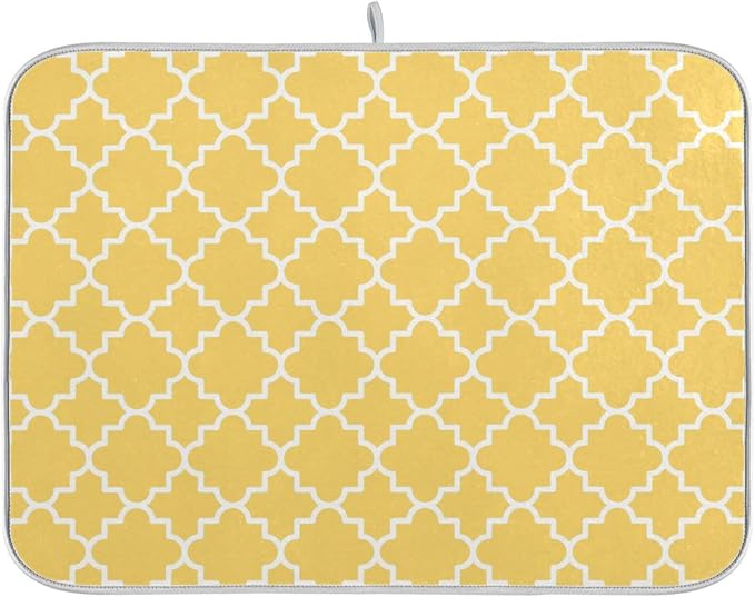 Quatrefoil Lattice Yellow Pattern