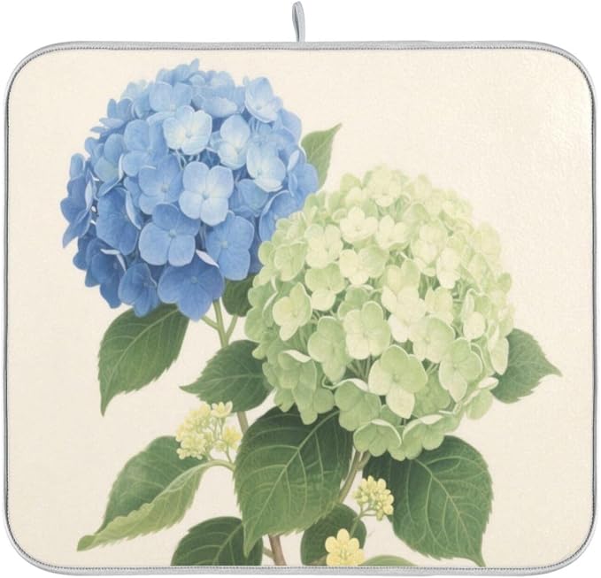Blue and White Hydrangeas
