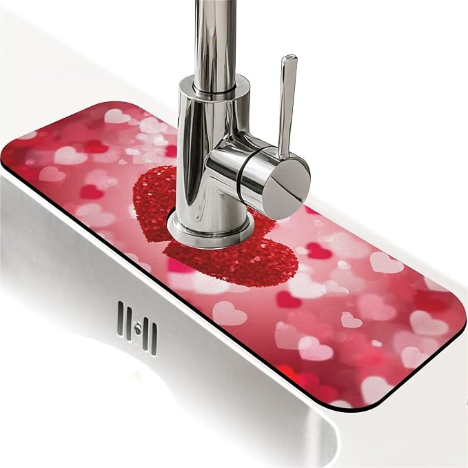 Red Hearts Love Floral