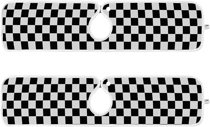 checkered black and white