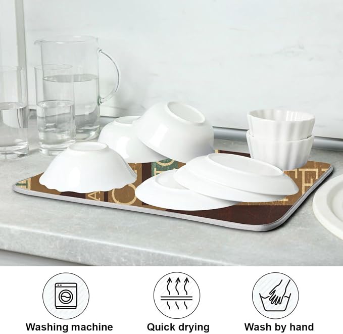 Coffee Themed Seamless Retro
