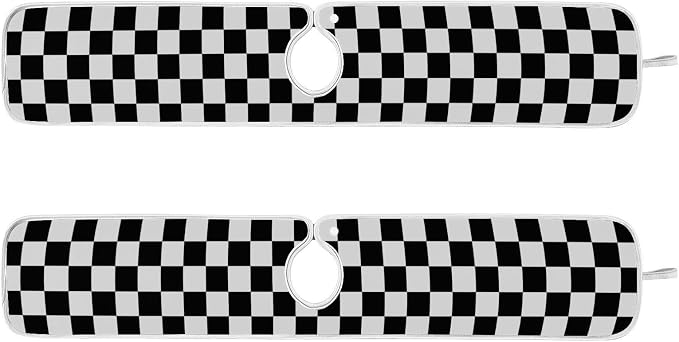 checkered black and white