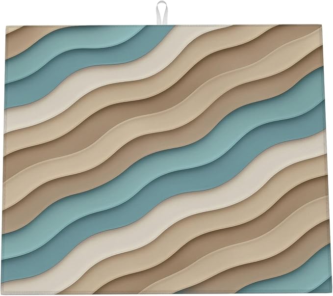 Ombre Beige Blue Wave