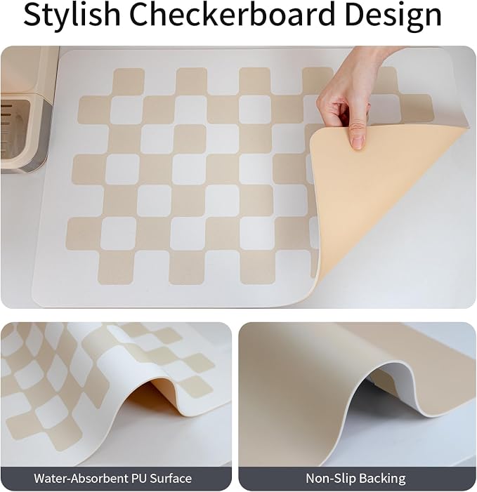 Beige Checkered
