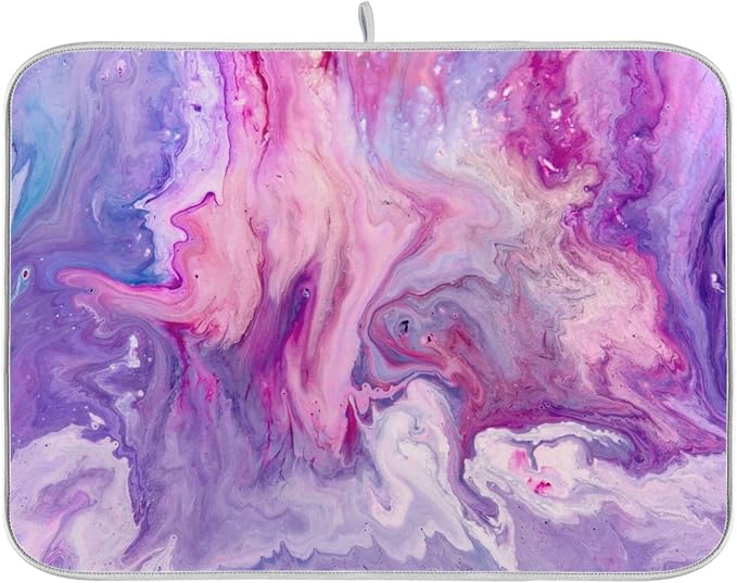 Abstract Purplr Pink Marble Paint