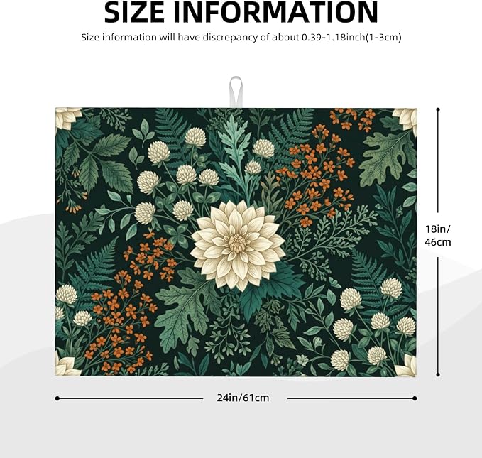Forest Green Floral