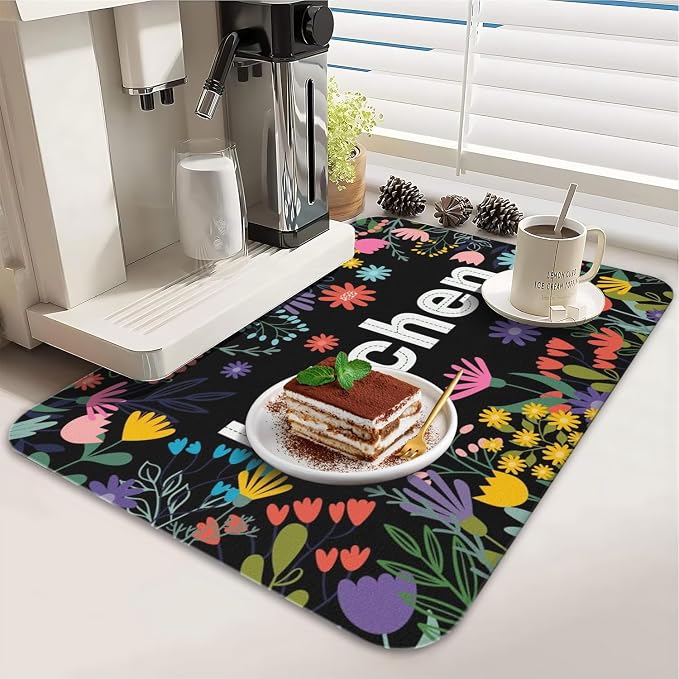 Black Kitchen Flowers