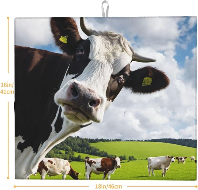 Black White Funny Cow