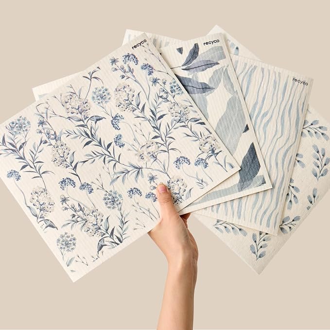Watercolor Florals Stormy Blue - Xl 4 Pack
