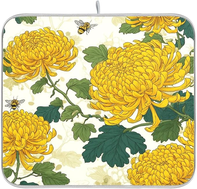 Bees and Fall Chrysanthemums