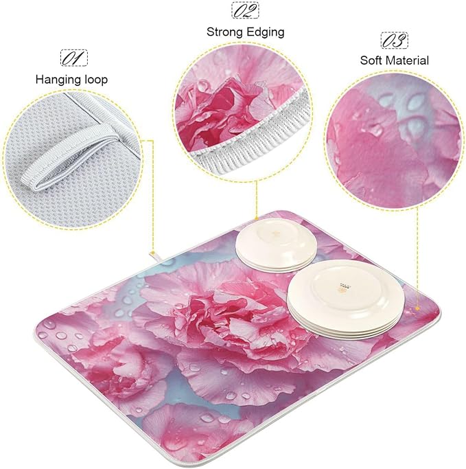 Pink Carnations Droplets