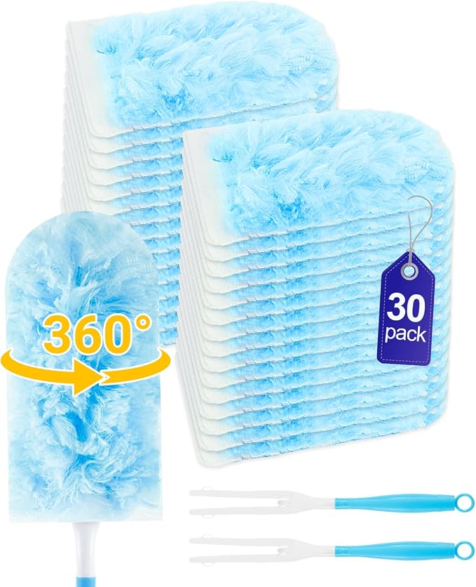 30+2 Pack-unscented(360°& Blue(short Handles))