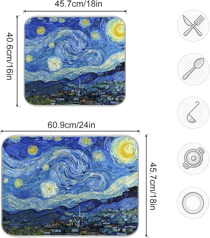Van Gogh's Starry Sky Blue