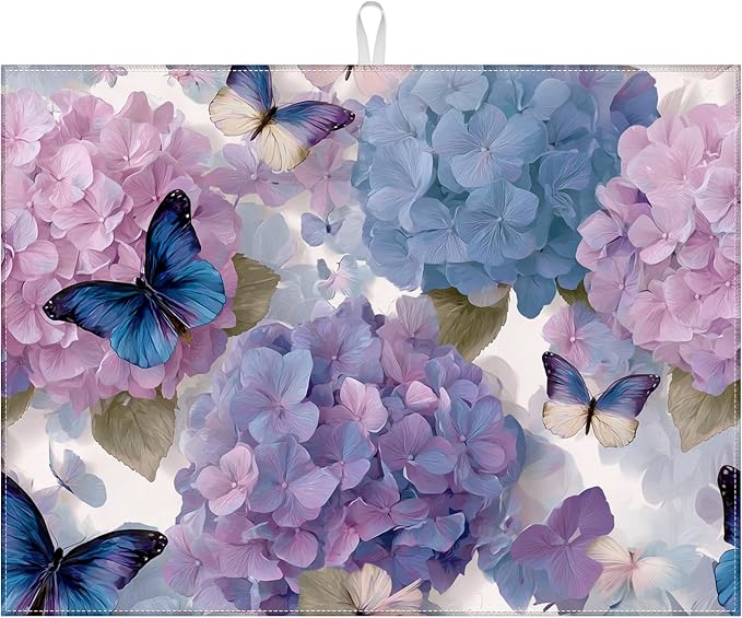 Colorful hydrangea butterfly