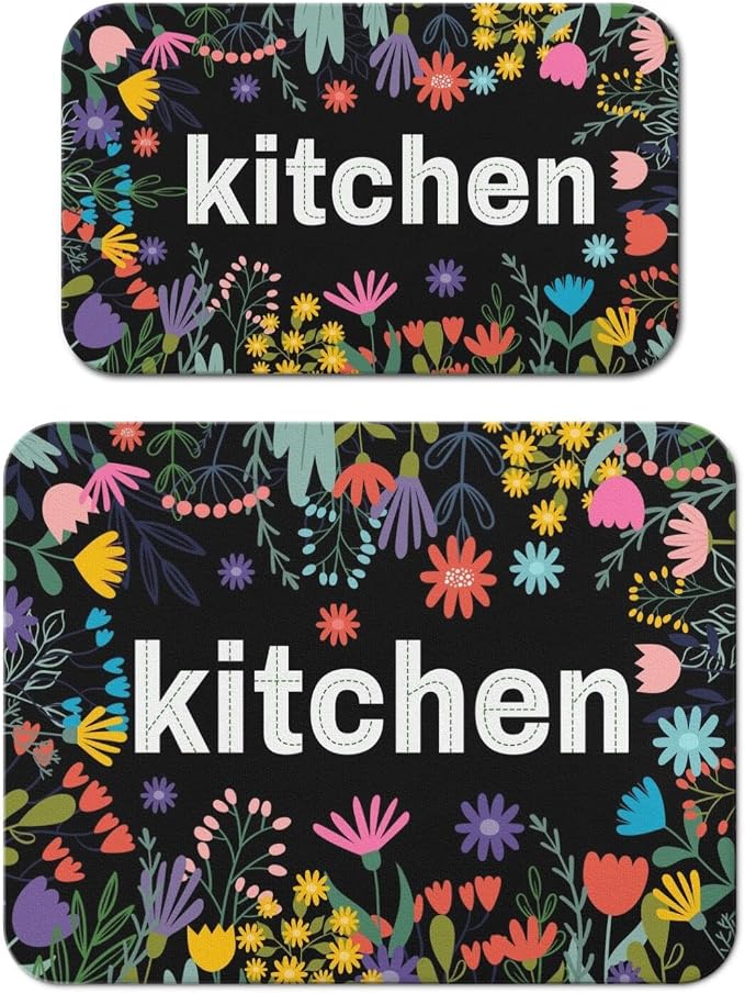 Black Kitchen Flowers