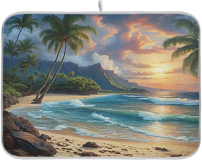 tropical beach palm tree