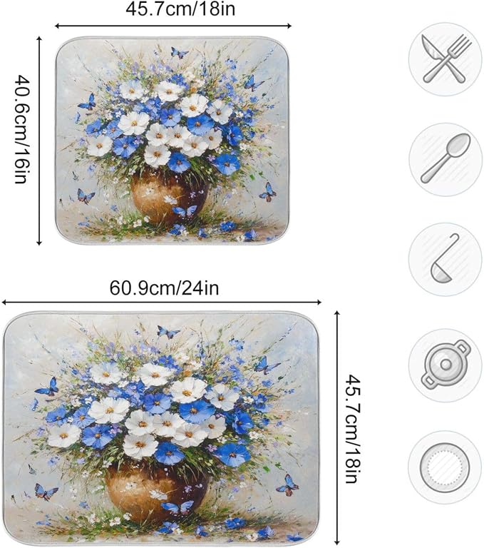 White Flowers with Grasses