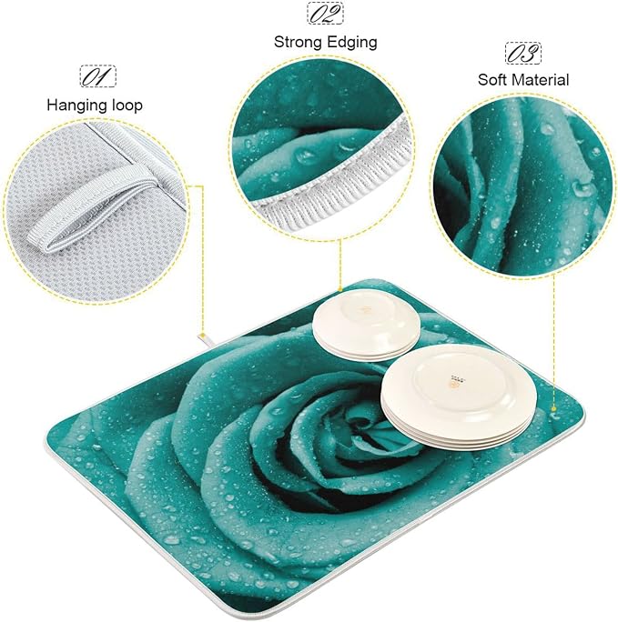 Hipster Turquoise Rose Petals