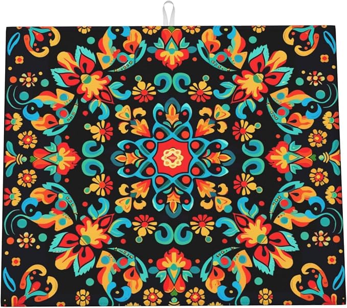 Boho Vintage Mandala Floral Art