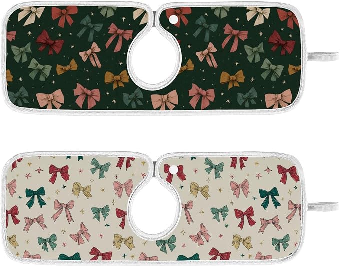 Green and Beige Bows Stars