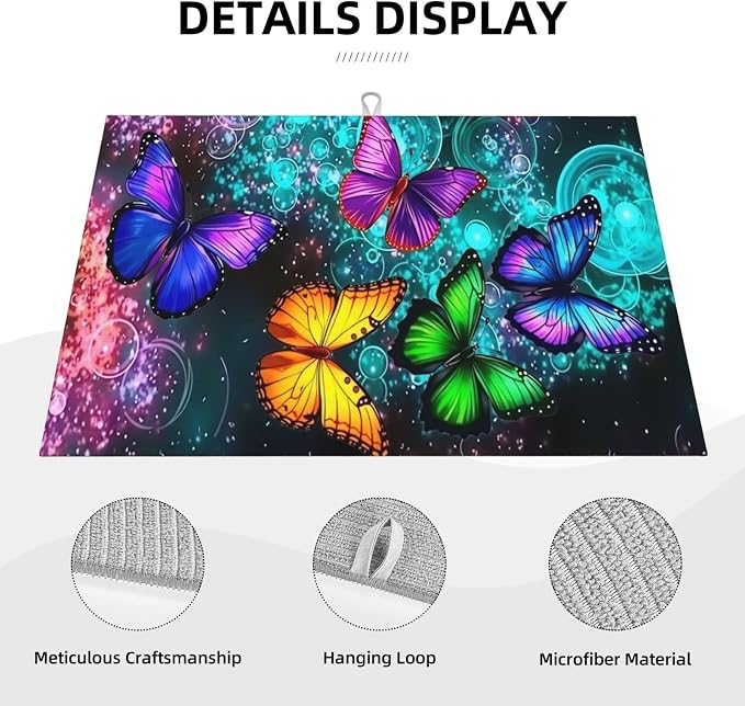 Colorful Butterfly Floral
