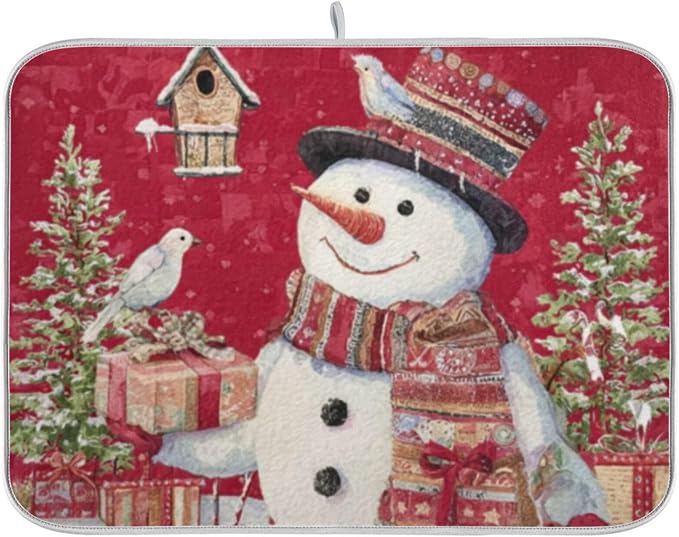 snowman wearing a scarf