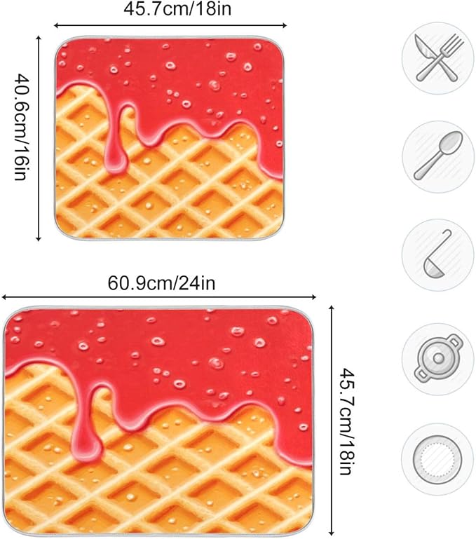 waffle texture with strawberry jam