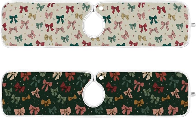 Green and Beige Bows Stars
