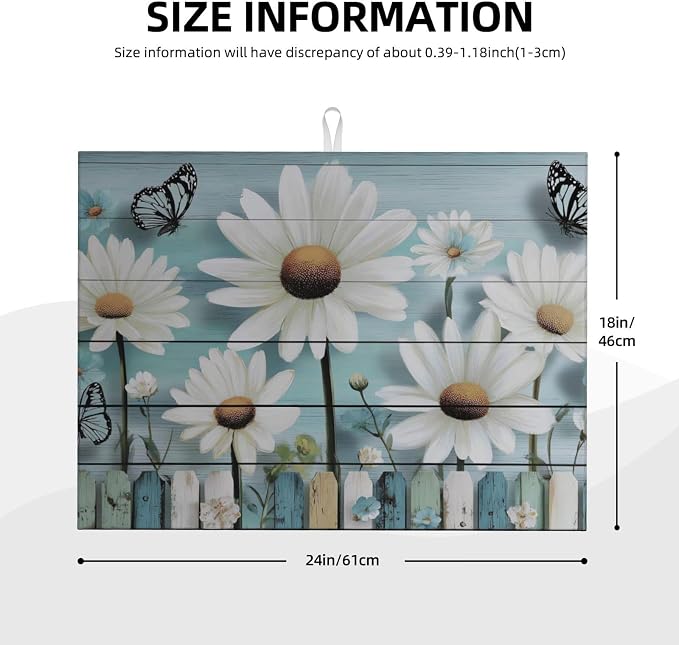 Daisy Flowers On Teal