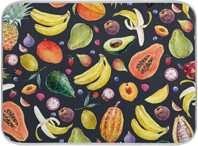 16 Black Background Fruit