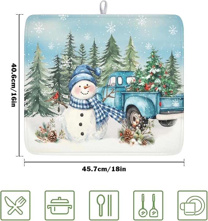 Blue Snowman Truck