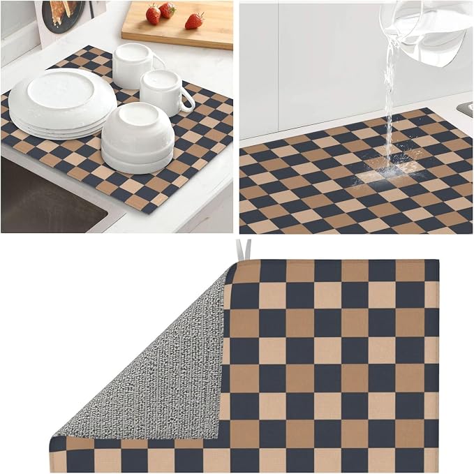 Brown Navy Checkered