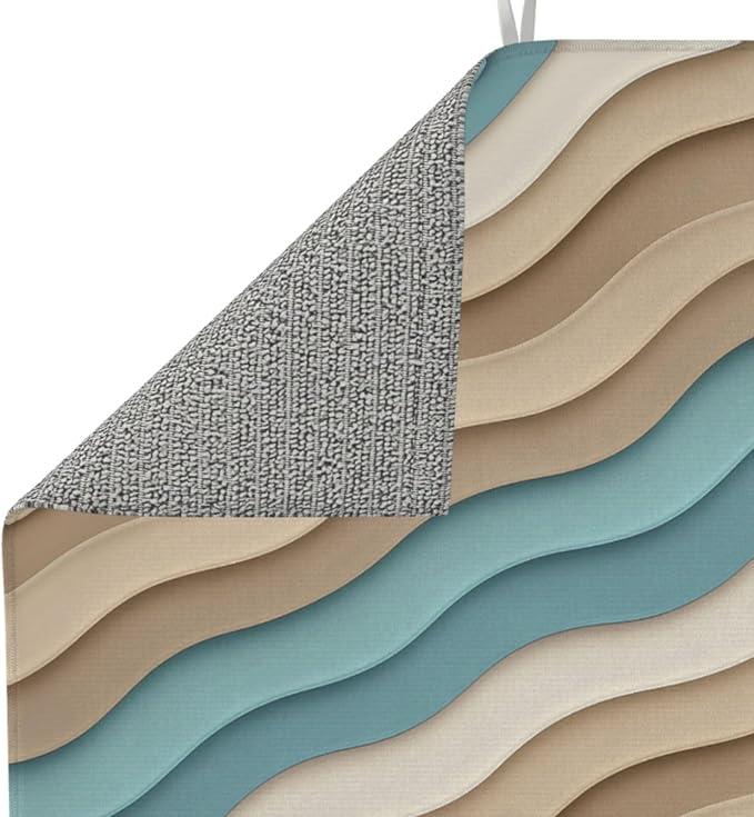 Ombre Beige Blue Wave