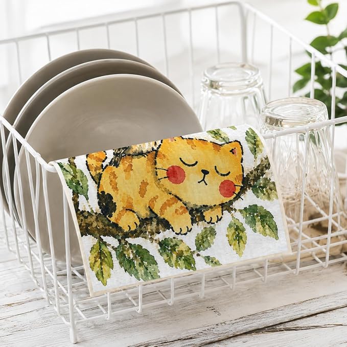Cat Bird Floral