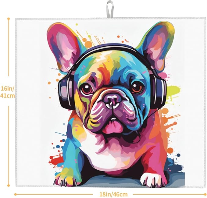 Pop Colorful French Bulldog