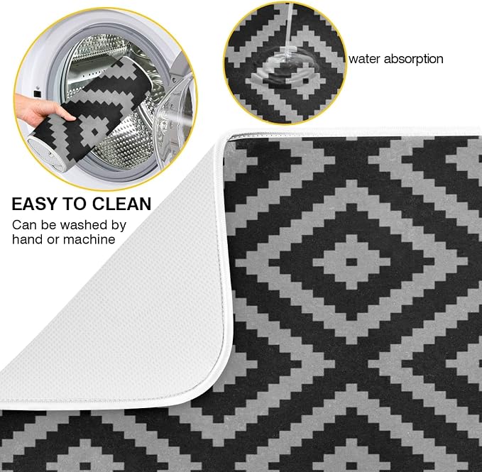 Black Moroccan Rhombus Plaid